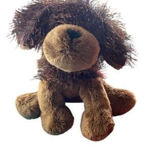 GANZ Webkins Brown Fluffy Stuffed Dog Toy